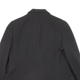 ARMANI COLLEZIONI Womens Blazer Jacket Black Knit Wool L