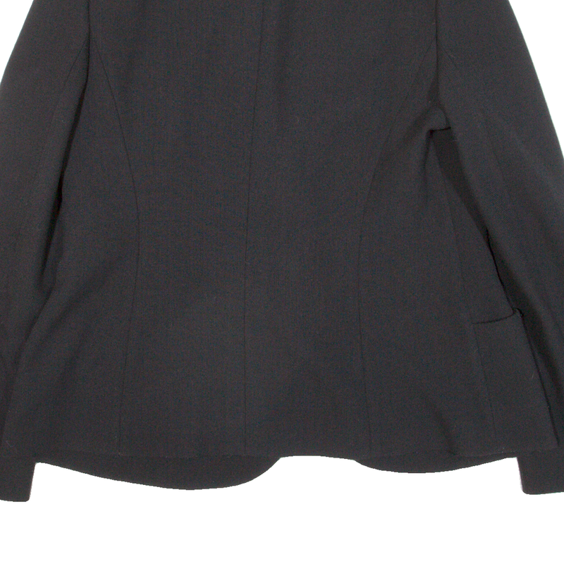 ARMANI COLLEZIONI Womens Blazer Jacket Black Knit Wool L