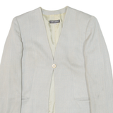 GIORGIO ARMANI Womens Blazer Jacket Blue Knit Herringbone M