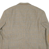 BOGGI Mens Blazer Jacket Green Knit Cashmere Check XL