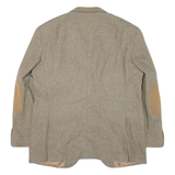 BOGGI Mens Blazer Jacket Green Knit Cashmere Check XL