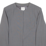 ARMANI COLLEZIONI Womens Blazer Jacket Grey Knit Wool L