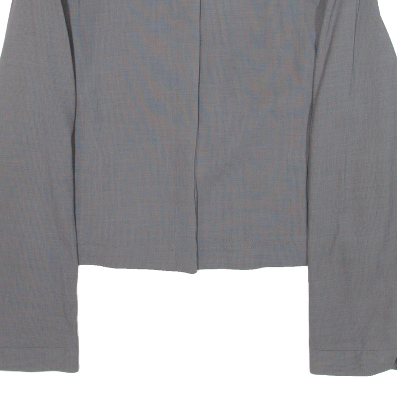 ARMANI COLLEZIONI Womens Blazer Jacket Grey Knit Wool L