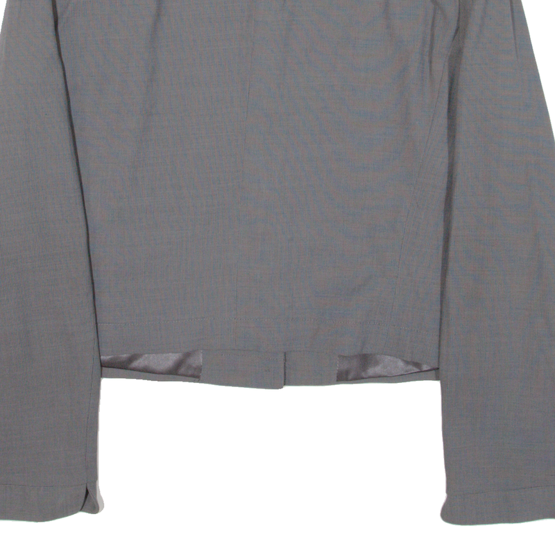 ARMANI COLLEZIONI Womens Blazer Jacket Grey Knit Wool L