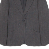ARMANI COLLEZIONI Womens Blazer Jacket Black Knit M