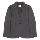 ARMANI COLLEZIONI Womens Blazer Jacket Black Knit M