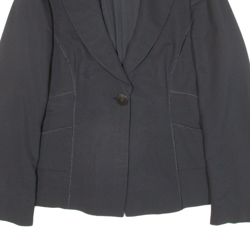 ARMANI COLLEZIONI Womens Blazer Jacket Black Knit L