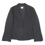 ARMANI COLLEZIONI Womens Blazer Jacket Black Knit L