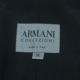 ARMANI COLLEZIONI Womens Blazer Jacket Black Knit L
