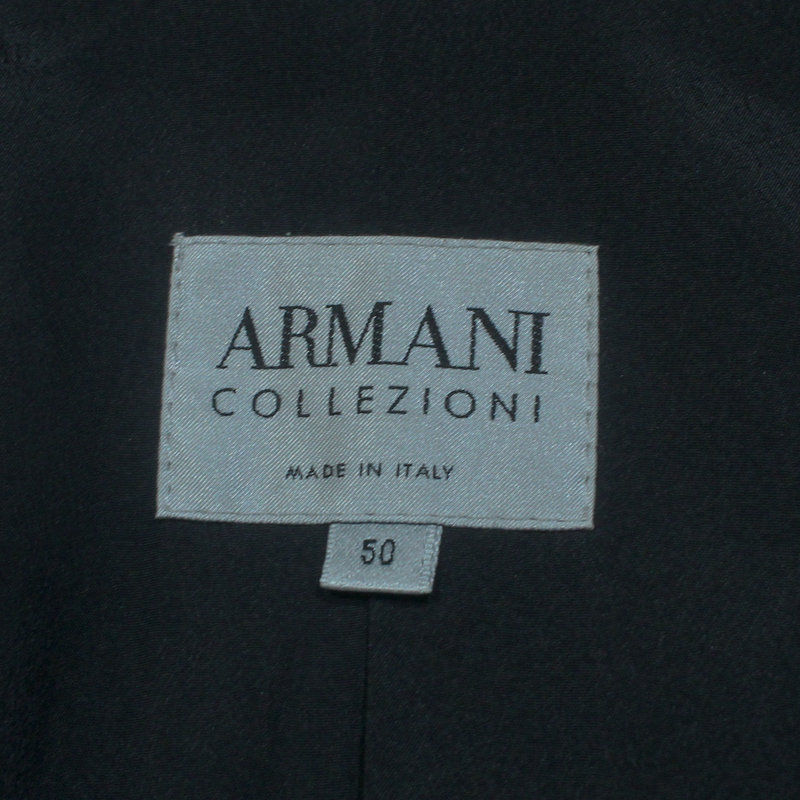 ARMANI COLLEZIONI Womens Blazer Jacket Black Knit L