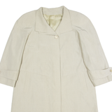 HENSEL & MORTENSEN Womens Trench Coat Cream 90s M
