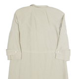 HENSEL & MORTENSEN Womens Trench Coat Cream 90s M