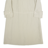HENSEL & MORTENSEN Womens Trench Coat Cream 90s M