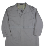TAILOR DRESS Mens Trench Coat Grey M