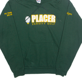 HANES Oversized Placer Varsity GOLF Megan Womens Green Hoodie USA M