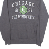Chicago The Windy City Womens Grey Hoodie USA L