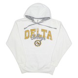 OURAY DELTA College Mustangs Mens White Hoodie USA S