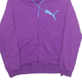 PUMA Lifestyle Womens Purple Hoodie Full Zip UK 14