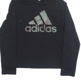 ADIDAS Cropped Womens Black Hoodie XL