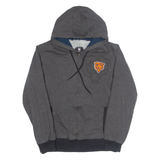 NFL Fleece Lined Chicago Bears Mens Grey Hoodie Full Zip USA M