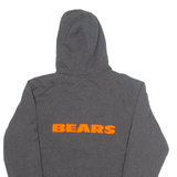 NFL Fleece Lined Chicago Bears Mens Grey Hoodie Full Zip USA M