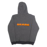 NFL Fleece Lined Chicago Bears Mens Grey Hoodie Full Zip USA M