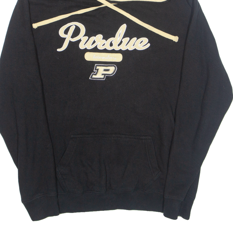 STADIUM ATHLETES Purdue Boilermakers Football Team Mens Black Hoodie 90s USA M