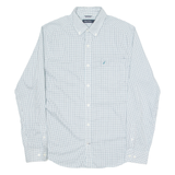 NAUTICA Mens Shirt Blue Check Long Sleeve M