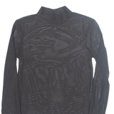 BERSHKA Sheer Womens Top Black Long Sleeve XS