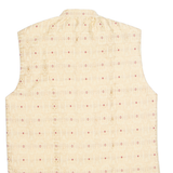 AMZIRA Womens Printed Shirt Gold High Neck Sleeveless Spotted L