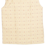 AMZIRA Womens Printed Shirt Gold High Neck Sleeveless Spotted L