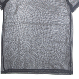 Sheer Womens Top Black M