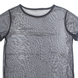 Sheer Womens Top Black M
