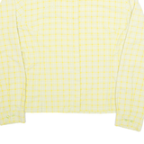 MAMMUT Womens Printed Shirt Yellow Collared Long Sleeve Check XL
