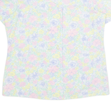 YESSICA Womens Printed Blouse Blue 90s Floral S