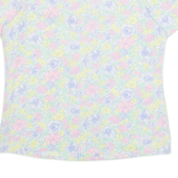 YESSICA Womens Printed Blouse Blue 90s Floral S