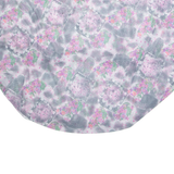 THE LARA Sheer Sparkly Womens Smock Blouse Grey 3/4 Sleeve Floral 2XL