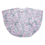 THE LARA Sheer Sparkly Womens Smock Blouse Grey 3/4 Sleeve Floral 2XL