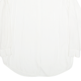 Womens Shirt White Collared Long Sleeve Viscose M