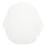 Womens Shirt White Collared Long Sleeve Viscose M