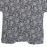 XTROVERT Womens Printed Top Black V-Neck Floral UK 10