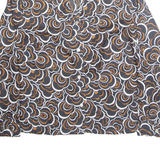 Womens Printed Shirt Black Collared Long Sleeve Floral M