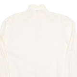 ENFI Womens Shirt Cream Button Neck Long Sleeve 90s M