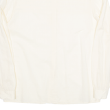 ENFI Womens Shirt Cream Button Neck Long Sleeve 90s M