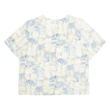 KATHY IKE Womens Printed Top Beige Floral L