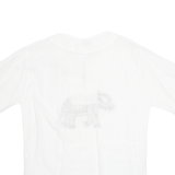 DA COLLECTION Elephant Womens Printed Top White Animal Print XL