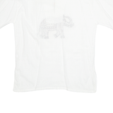 DA COLLECTION Elephant Womens Printed Top White Animal Print XL