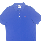 TOMMY HILFIGER Hilfiger Denim Mens Polo Shirt Blue M