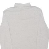 REEBOK Womens Polo Shirt Grey Long Sleeve S