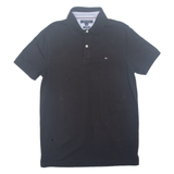 TOMMY HILFIGER Slim Fit Mens Polo Shirt Black M